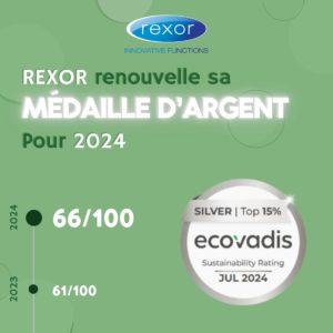 EcoVadis : REXOR renouvelle sa médaille d’argent !
